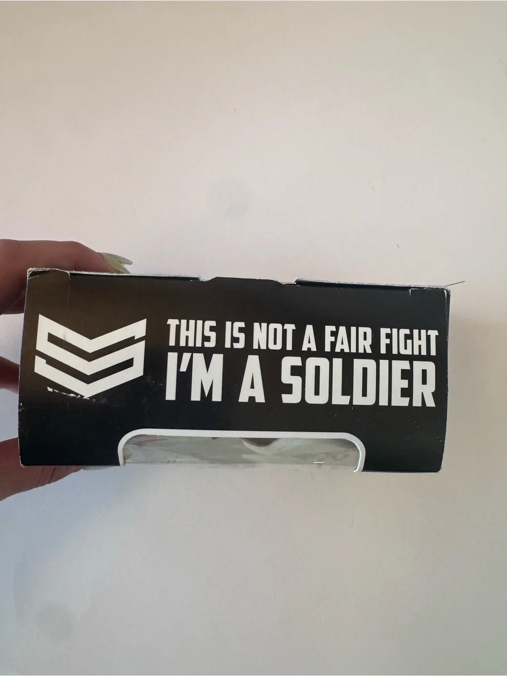 Soldier Mouthguard Set in White with Red and Black Graphics Joker